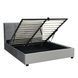 Кровать двуспальная бархатная 140x200 MEBEL ELITE TINGA Velvet Серый