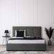 Кровать двуспальная бархатная 140x200 MEBEL ELITE TINGA Velvet Серый