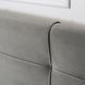 Кровать двуспальная бархатная 140x200 MEBEL ELITE TINGA Velvet Серый