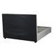 Кровать двуспальная бархатная 140x200 MEBEL ELITE TINGA Velvet Серый