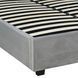 Кровать двуспальная бархатная 140x200 MEBEL ELITE TINGA Velvet Серый