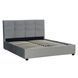 Кровать двуспальная бархатная 140x200 MEBEL ELITE TINGA Velvet Серый