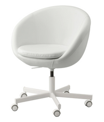 Компьютерное кресло SKRUVSTA IKEA Белый реальная фотография