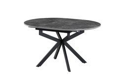 Керамический стол Офелия TML-1250 VETRO 105(138)x105 Спайдер грей+черный реальная фотография