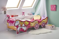 Кровать детская CINDERELLA Halmar 80*165/205 реальная фотография