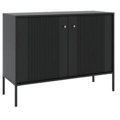 Комод MEBEL ELITE SOFT 104 Черный реальная фотография