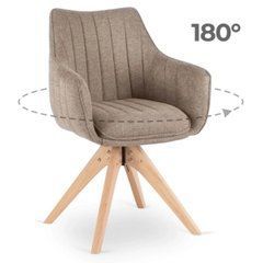 Поворотный стул LEMON Mebel Elite Beige реальная фотография