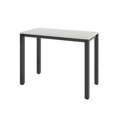 Стол письменный №12 Lovko 100x50 Черный металл/Белый ДСП (текстура) реальная фотография