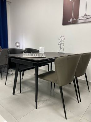 Стол Обеденный HUGO LOFTY 140-200 см Concepto Черный Керамика реальная фотография