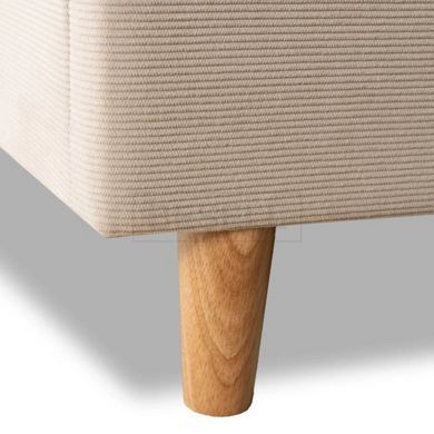 Ліжко KIOTO Mebel Elite 140x200 Бежевий вельвет жива фотографія