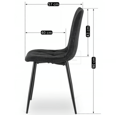 Стул ROBIN 2 Mebel Elite, Черный реальная фотография