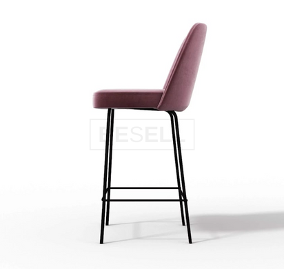 Полубарный стул BOSTON M bar Bonsso Розовый / Металл реальная фотография