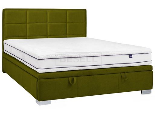 Кровать Maison Velvet Signal 160x200 Зеленый реальная фотография