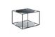 Журнальний стіл Cube Arhome 50x50 Чорний мармур/Чорний