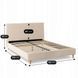 Ліжко KIOTO Mebel Elite 140x200 Бежевий вельвет