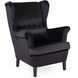 Крісло м'яке оксамитове MEBEL ELITE KLARIS 2 Velvet Чорний