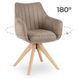 Поворотний стілець LEMON Mebel Elite Beige жива фотографія