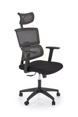 Компьютерное кресло PABLO Halmar Черный/Серый реальная фотография