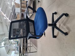 Компьютерное кресло IRON Intarsio Синий реальная фотография