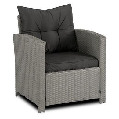 Набор садовой мебели MEBEL ELITE COLORADO (диван + 2 кресла + 2 пуфа + столик) Серый