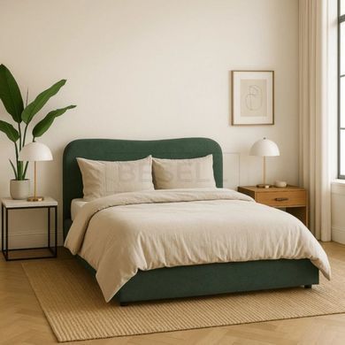 Ліжко з контейнером BRISTOL Mebel Elite 160x200 Зелений  жива фотографія