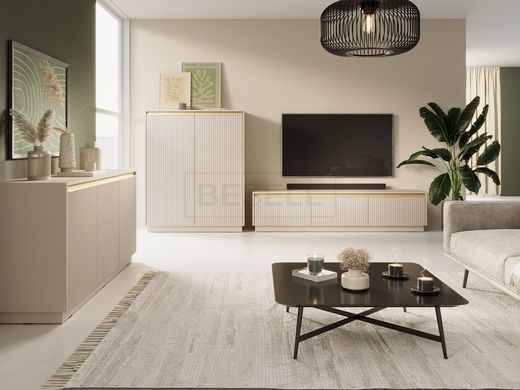 Комод Perfect Home Роял / Royal K154 3-дверный Бежевый реальная фотография