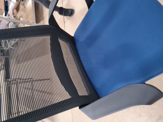 Компьютерное кресло IRON Intarsio Синий реальная фотография