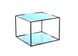 Журнальний стіл Cube Arhome 50x50 Блакитний /Чорний