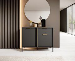 Комод Perfect Home Ларс/Lars 2-дверный с 1 ящиком 2DS/104 Антрацит реальная фотография
