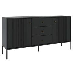 Комод 2-дверный  SOFT Mebel Elite 154 Черный реальная фотография