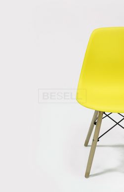 Стул ELIOT Intarsio Бук / Желтый реальная фотография