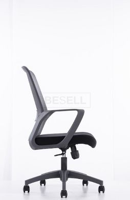 Офісне крісло IRON Intarsio  Чорний жива фотографія