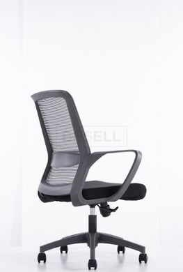 Офісне крісло IRON Intarsio  Чорний жива фотографія