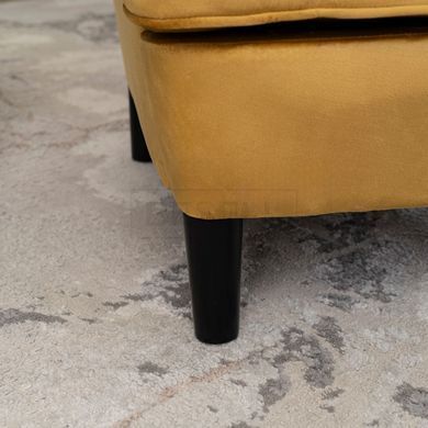 Крісло м'яке оксамитове MEBEL ELITE KLARIS 2 Velvet Гірчичий