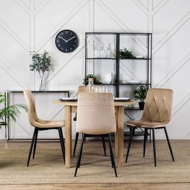 Стілець ROBIN Velvet Mebel Elite, Бежевий жива фотографія