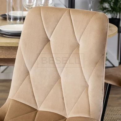 Стілець ROBIN Velvet Mebel Elite, Бежевий жива фотографія