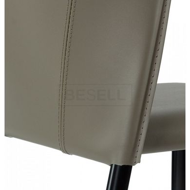 Полубарный стул ARTHUR Concepto Кожа Пепельно-серый реальная фотография
