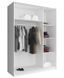Шкаф-купе Perfect Home Мика III / Mika III 150 2-дверный с зеркалом Дуб сонома