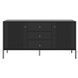 Комод 2-дверный  SOFT Mebel Elite 154 Черный