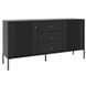 Комод 2-дверный  SOFT Mebel Elite 154 Черный