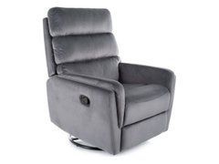 Крісло розкладне ARGOS VELVET Signal  сіре BL.14