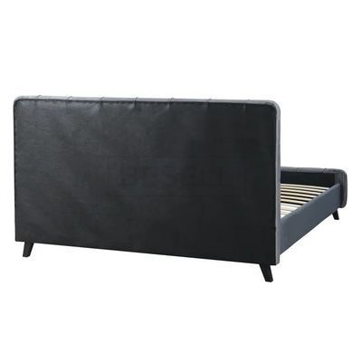 Ліжко LINO Velvet Mebel Elite 160x200 см Сірий жива фотографія