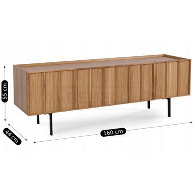 ТВ Тумба MEBEL ELITE BERGAMO 160 Дуб жива фотографія