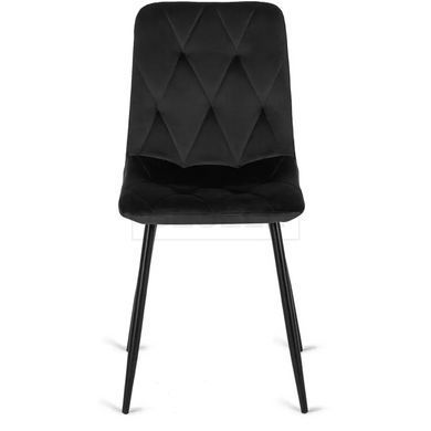 Стілець ROBIN Velvet Mebel Elite, Чорний жива фотографія