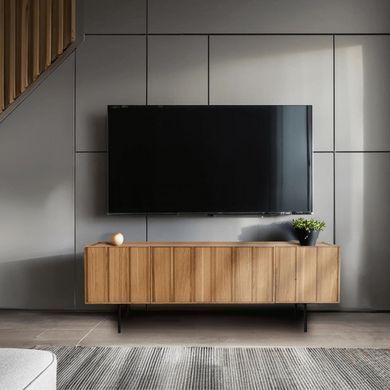 ТВ Тумба MEBEL ELITE BERGAMO 160 Дуб жива фотографія