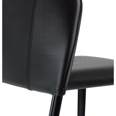 Полубарный стул ARTHUR Concepto Кожа Черный реальная фотография