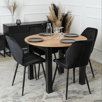 Стул LILAC Velvet Mebel Elite Черный реальная фотография