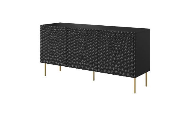 Комод HOLE RTV Cama 152 3D Чорний мат жива фотографія