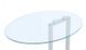 Журнальний стіл Mark Arhome 45,7x35,5 Прозорий/Срібний/Чорний мармур