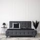 Ліжко LINO Velvet Mebel Elite 160x200 см Сірий